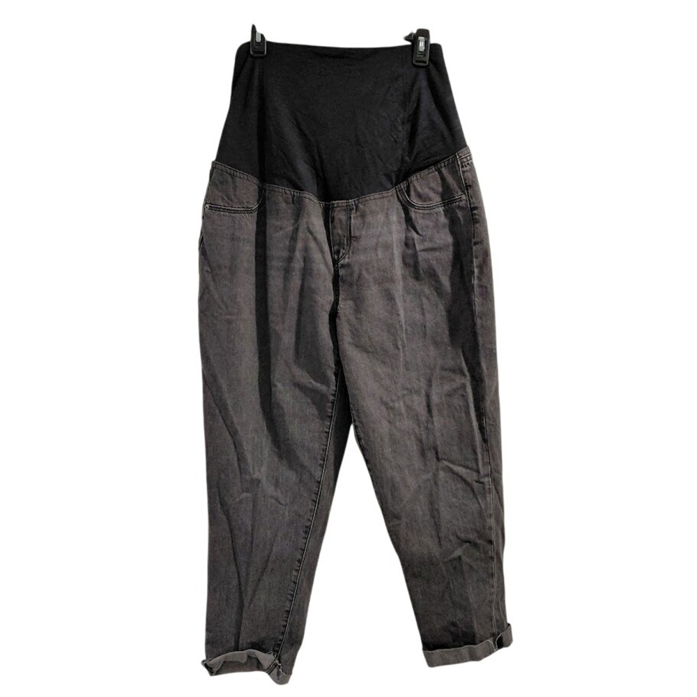 Isabel Maternity by Ingrid & Isabel Black Overband Gray Maternity Jeans